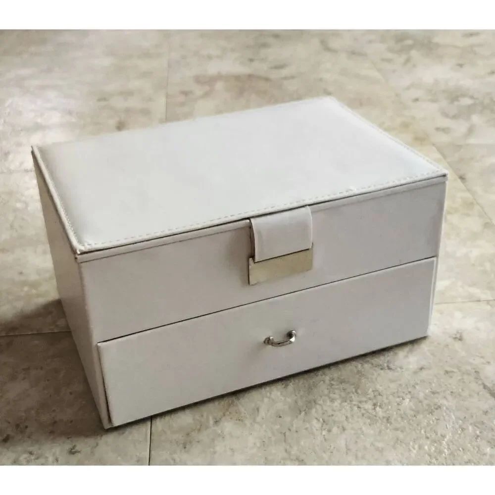 N4 Girls jewelry box to decorate 10X6x6 Drawer Mirror and Several Compartments